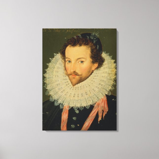 Sir Walter Raleigh Leinwanddruck (Vorderseite)