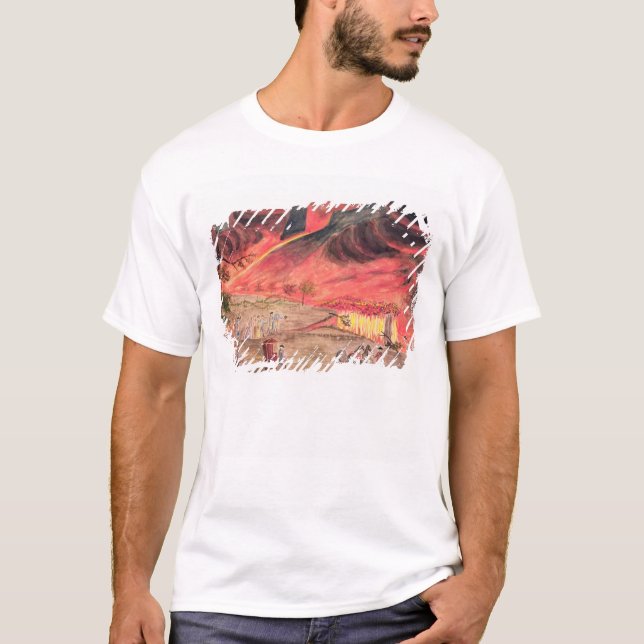 Sir William Hamilton, der die Eruption studiert T-Shirt (Vorderseite)