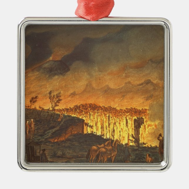 Sir William Hamilton, der Ferdinand IV zeigt Ornament Aus Metall (Vorne)