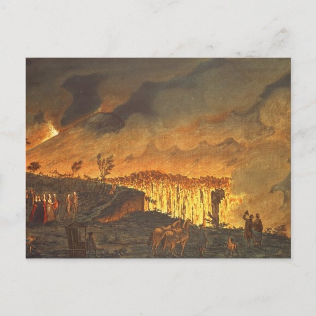 Sir William Hamilton zeigt Ferdinand IV Postkarte (Vorderseite)