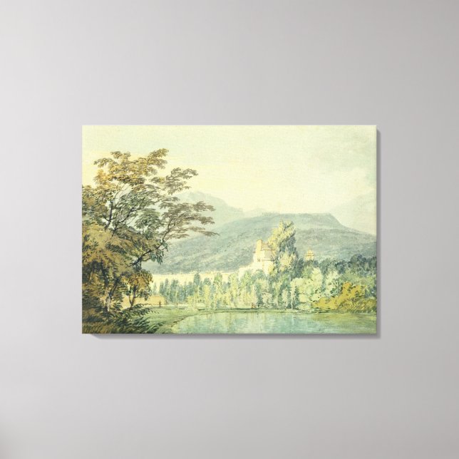 Sir William Hamilton's Villa, c.1795 (w/c über Pen Leinwanddruck (Vorderseite)