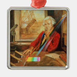 Sir William Herschel Silbernes Ornament