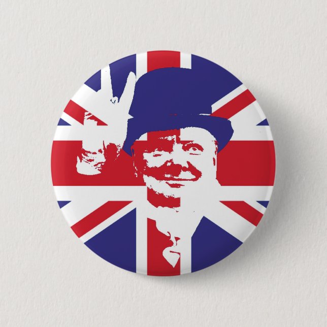 Sir Winston Churchill Button (Vorderseite)
