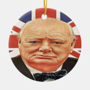 Sir Winston Churchill Keramik Ornament