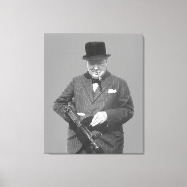 Sir Winston Churchill Leinwanddruck (Vorderseite)