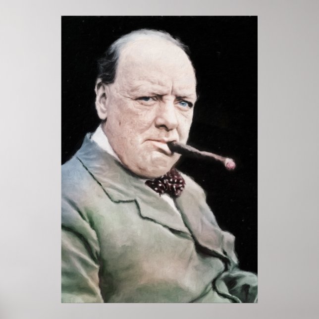 Sir Winston Churchill Poster (Vorne)