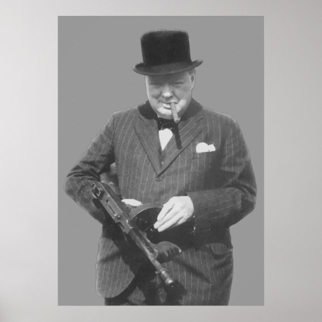 Sir Winston Churchill Poster (Vorne)