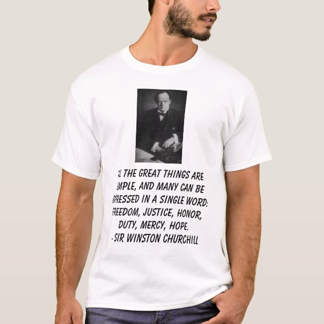 Sir Winston Churchill T-Shirt (Vorderseite)