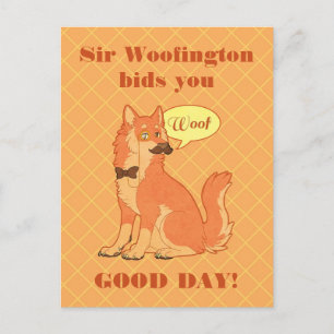 Sir Woofington Post Card Postkarte
