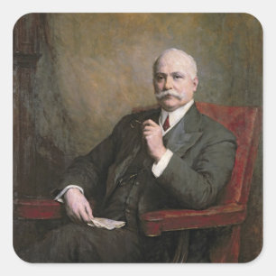 SirEdward Hopkinson Holden First Baronet Quadratischer Aufkleber