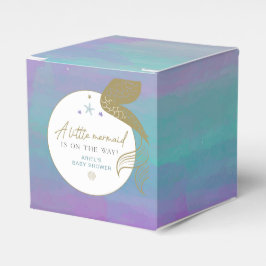 SIREN Lila Gold Meerjungfrau Ocean Sea Babydusche Geschenkschachtel