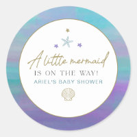 SIREN Lila Gold Meerjungfrau Ocean Sea Babydusche