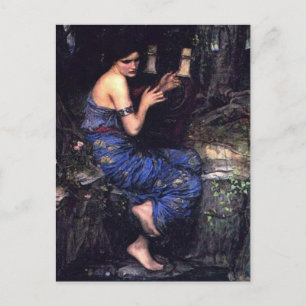 Siren Playing Musik für Seeleute Postkarte