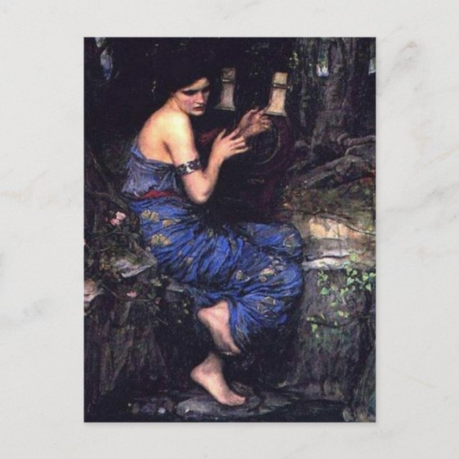 Siren Playing Musik für Seeleute Postkarte (Vorderseite)