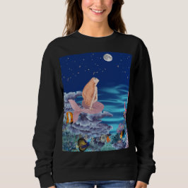 Sirena mirando la luna sweatshirt