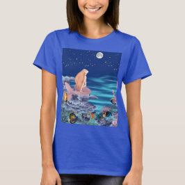 Sirena mirando la luna T-Shirt