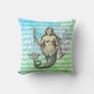 SIRENE DER SEE-II-Kollage Kissen