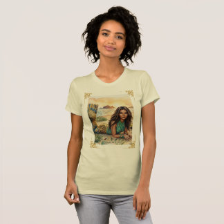 Sirene des Mar de Cortez Wasserfarben Kunst Druck T-Shirt