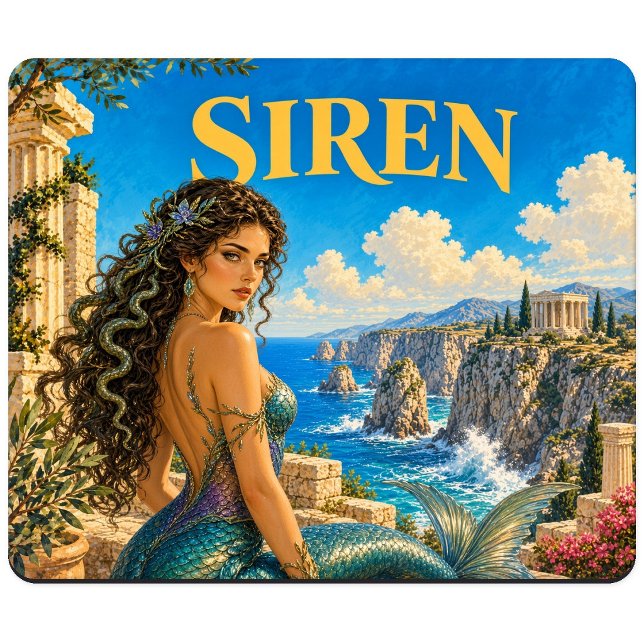 Sirene, Gothic Fantasy Monster Mousepad (Von Creator hochgeladen)