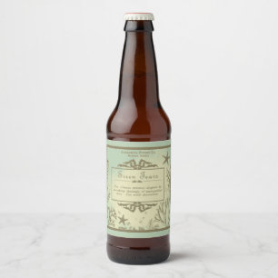 Sirene zerreißt Handwerks-Bier-Aufkleber Bierflaschenetikett