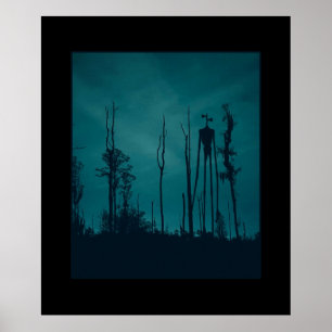 Sirenhead Siren Head Horror Creepypasta Poster