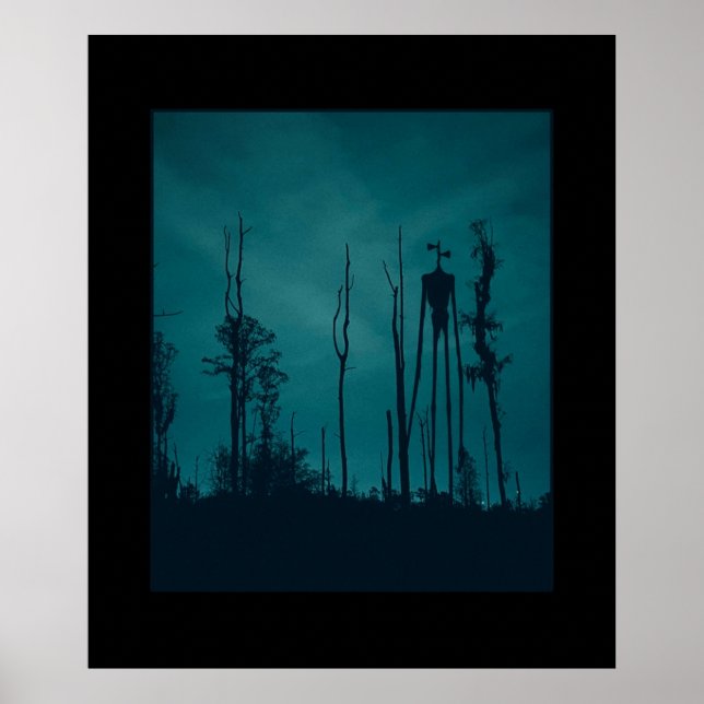 Sirenhead Siren Head Horror Creepypasta Poster (Vorne)