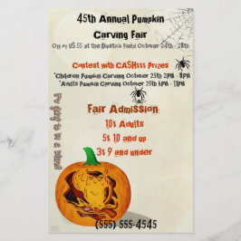 Sirens Spuk Halloween Pumpkin Carving Event Flyer
