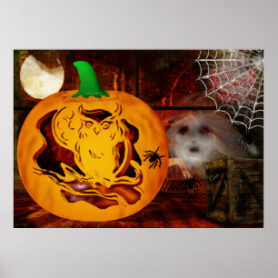 Sirens Spuk Halloween Pumpkin Carving Poster