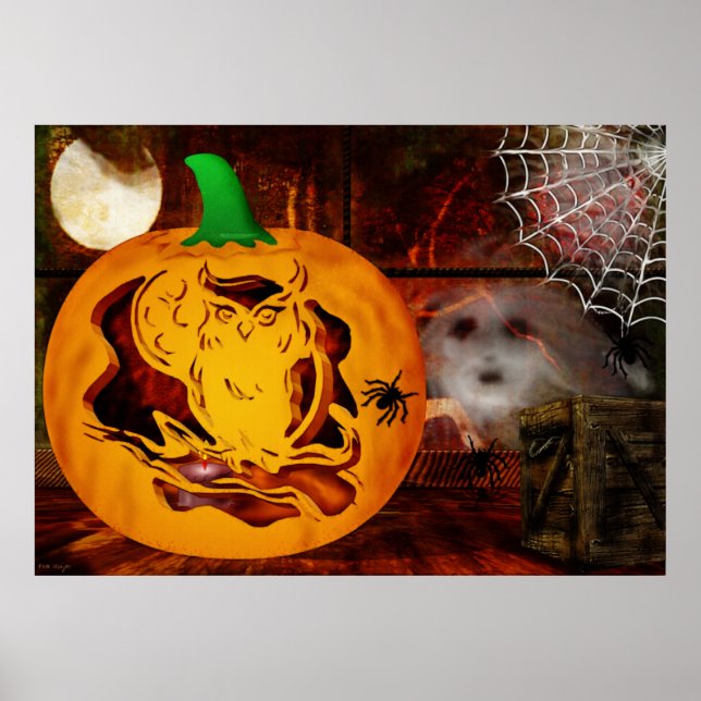 Sirens Spuk Halloween Pumpkin Carving Poster (Vorne)