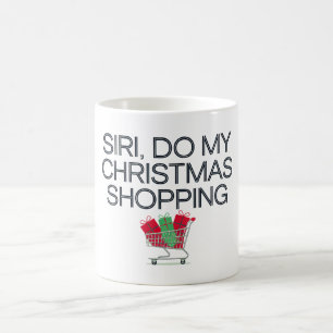 Siri, machen Sie meine Weihnachtsgeschäfte Kaffeetasse