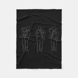 Sirimarco Uni Erwachsene Trump Tance Funny Black Fleecedecke