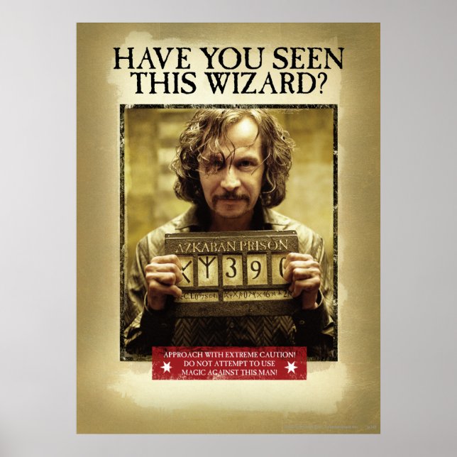 Sirius Black Gewollt Poster (Vorne)