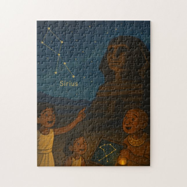 Sirius Constellation Sacred Puzzle Divine Gold (Vertikal)