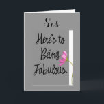 SIS-HIER IST FABULOUS (GEBURTSTAGSWEISEN) KARTE<br><div class="desc">"IHRE SCHWESTER IST FABULOUS" IST EINE WUNDERSCHÖNE UND LIEBENDE ART,  "GLÜCKLICH GEBURTSTAG ZU "IHREM FAB SIS" ZU SAGEN,  SICHER!</div>