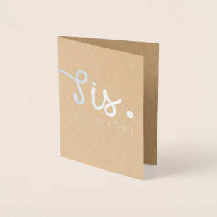 SIS ließ uns diese Spaß-Brautjungfer oder Folienkarte