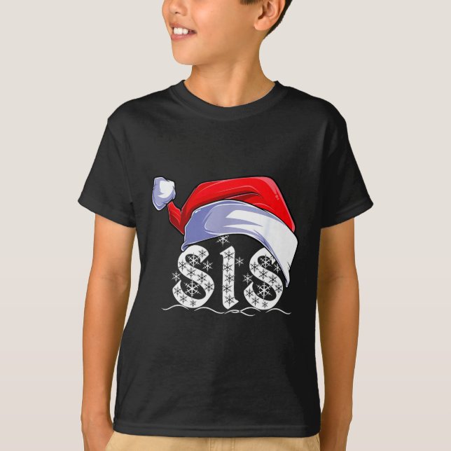 Sis Merry Christmas Santa Claus Xmas Family Matchi T-Shirt (Vorderseite)