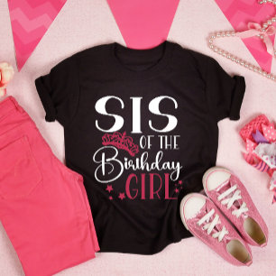 Sis of the Birthday Girl Customized Squad Matching T-Shirt