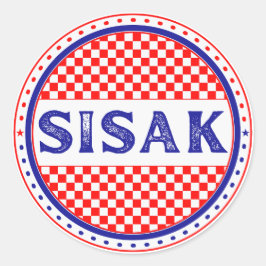 Sisak City Pride Emblem – Kroatische Identität Runder Aufkleber