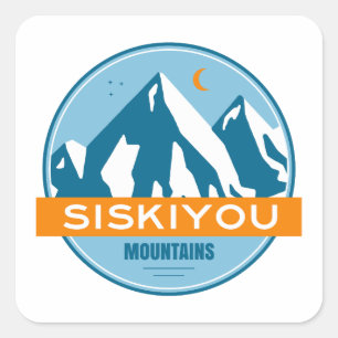 Siskiyou-Berge Kalifornien Quadratischer Aufkleber