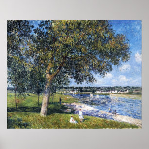 Sisley - Walnussbaum auf einem Feld in Thomery Poster