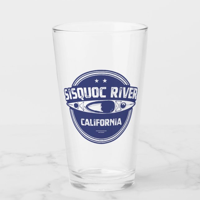 Sisquoc River California Kayaking Glas (Vorderseite)