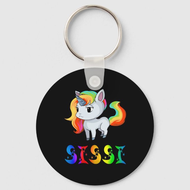 Sissi Unicorn Schlüsselanhänger (Vorderseite)