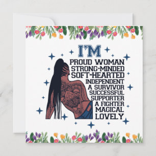 Sista Bla: Inspiration für positive Worte Feiertagskarte