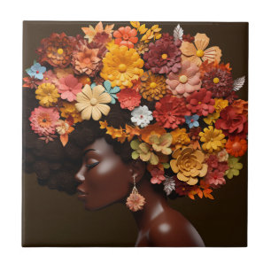 Sista Black Queen Melanin Woman Black Girl Magic Fliese