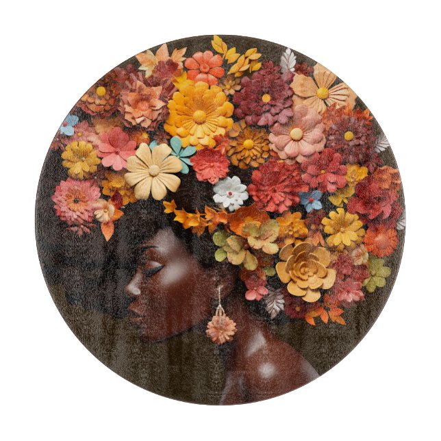 Sista Black Queen Melanin Woman Black Girl Magic Schneidebrett (Vorderseite)