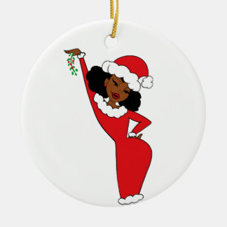 Sista Claus Almondy Keramik Ornament