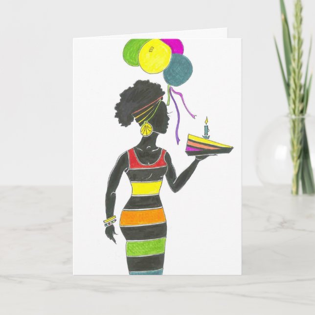 Sista hat einen Rutsch vom Kuchen Karte (Vorderseite)