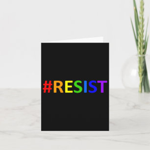 #sistance Lgbtq Rainbow Anti-trump Karte