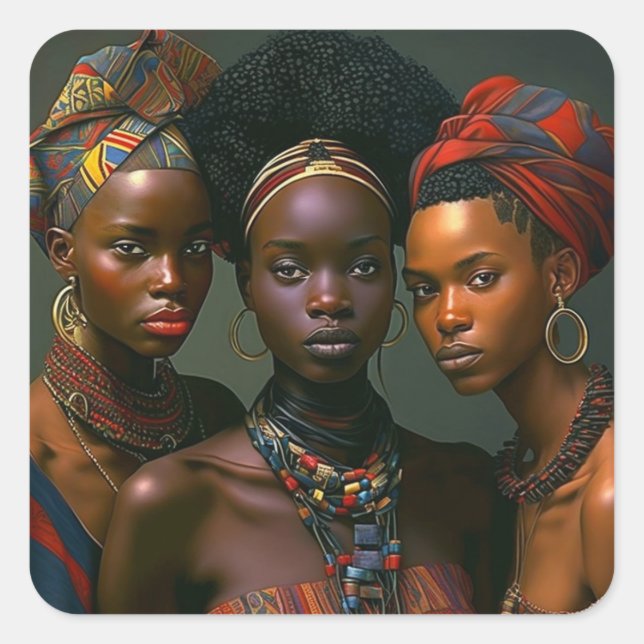 'Sistas' Generative Art Stickers (Vorderseite)