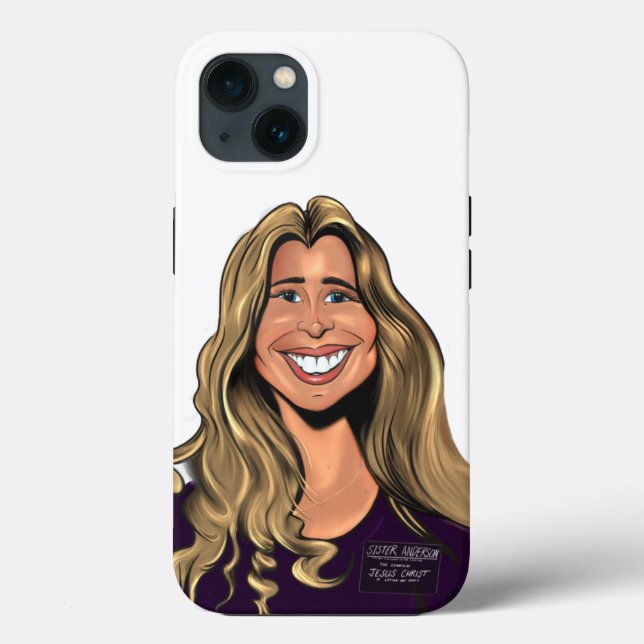 Sister Anderson Caricature Phone Case (Rückseite)